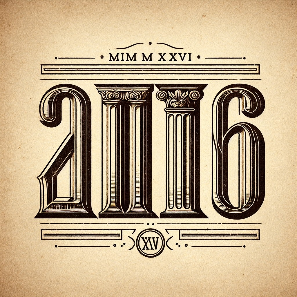 anno mmxvi ano 2016 en numeros romanos