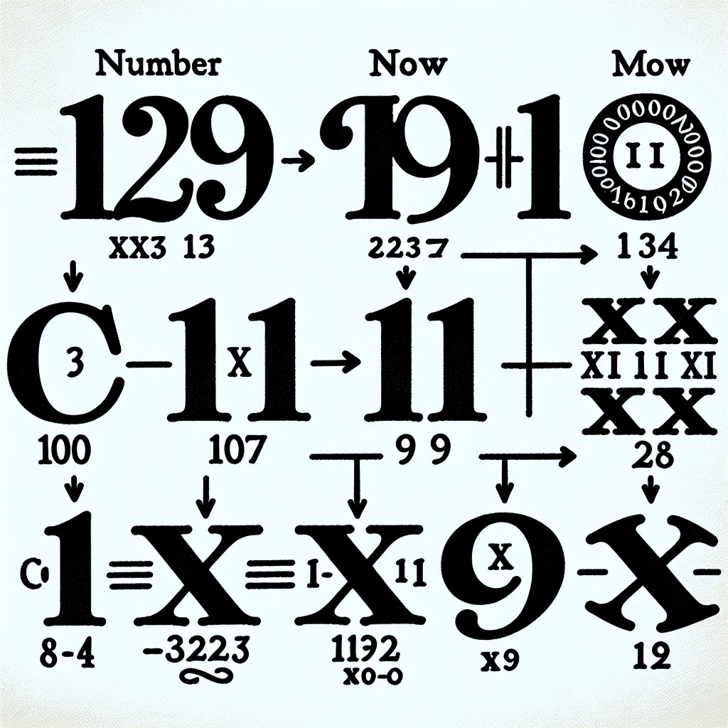 como se escribe 129 en numeros romanos cxxix