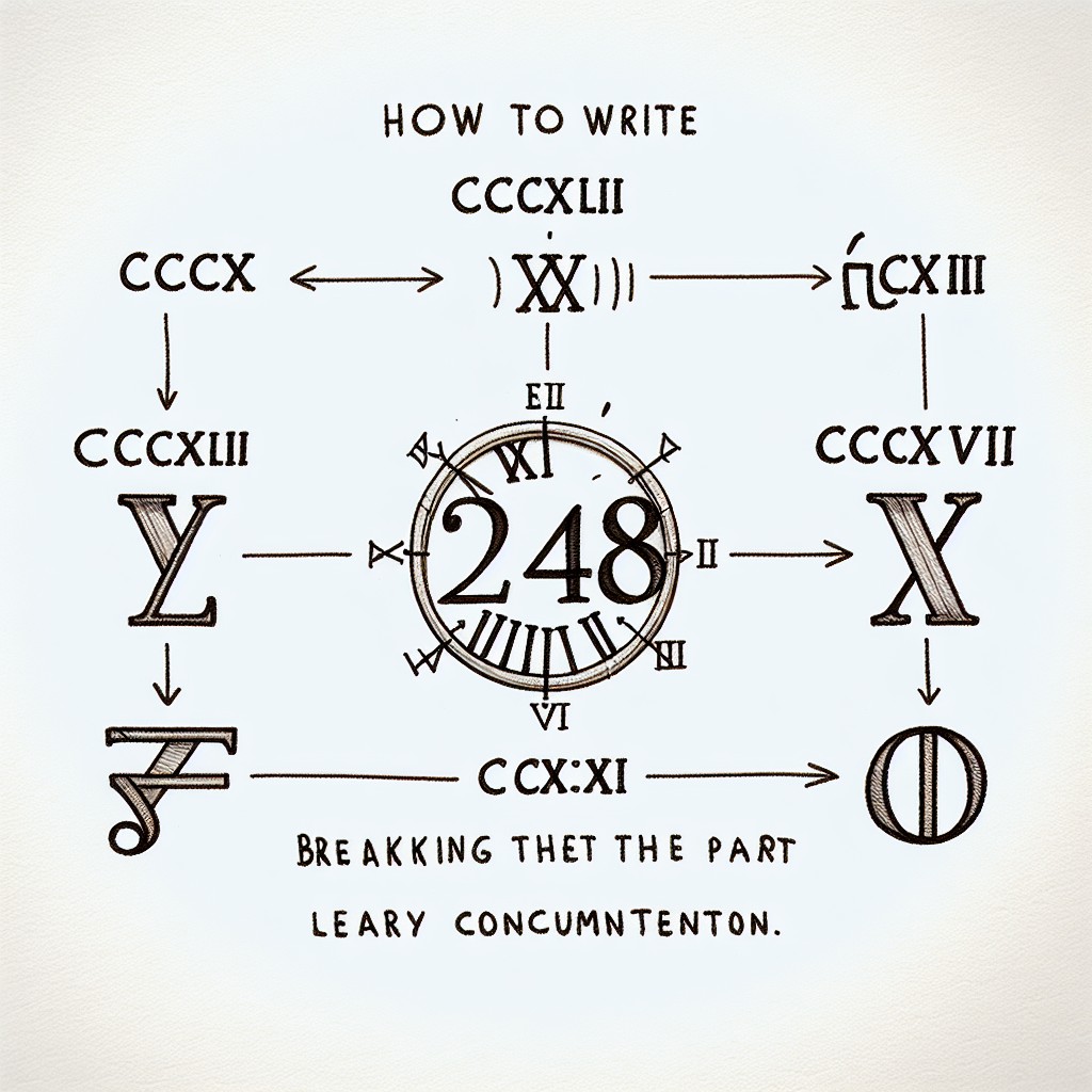 como se escribe 248 en numeros romanos cccxlviii explicado de manera sencilla